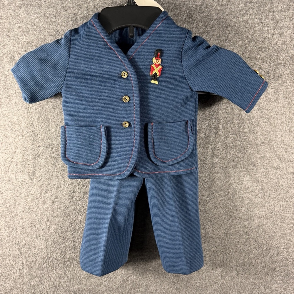 Vintage Child Jacket Pants Outfit Toy Soldier 2T Handmade 70's Hippie Costume